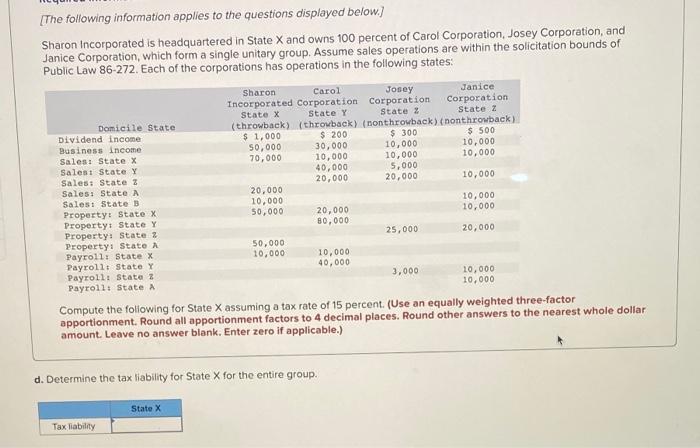 of Public Law 86-272. Each of the corporations has operations in the