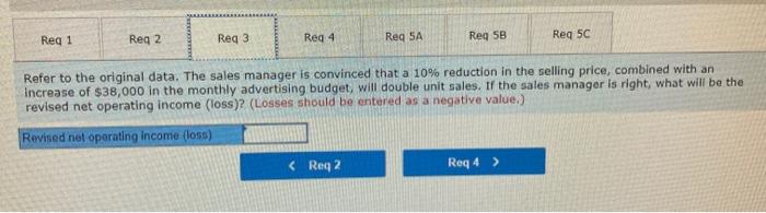 experiencing financial difficulty for some time. The company's contribution format income statement