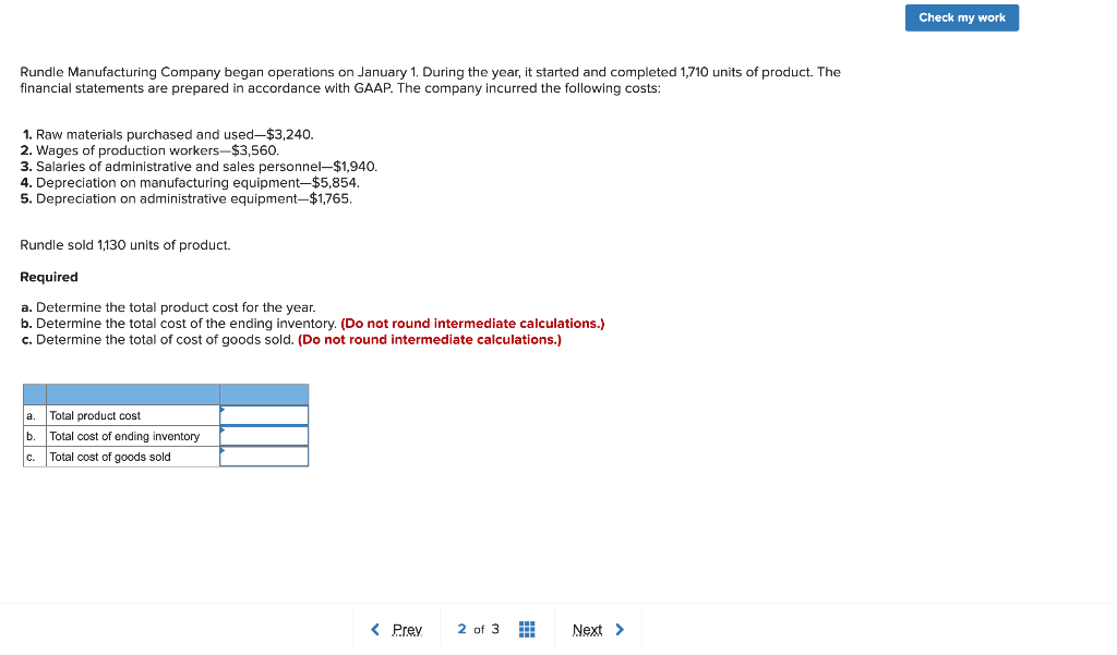 please format the exact same Check my work Rundle Manufacturing Company began