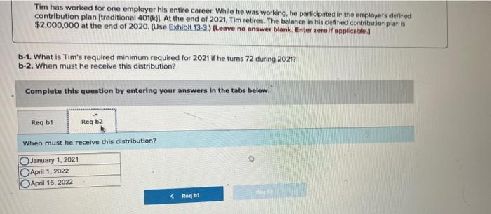 working, he participated in the employer's defined contribution plan (traditional 401(K)) At