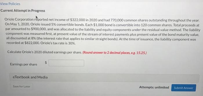  View Policies Current Attempt in Progress Oriole Corporation reported net income