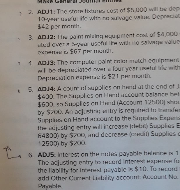 answer to them please answer please Make General Journal Entles 2.