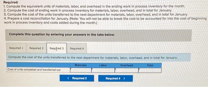 of 26,300 units and transferred them to the next department. The cost