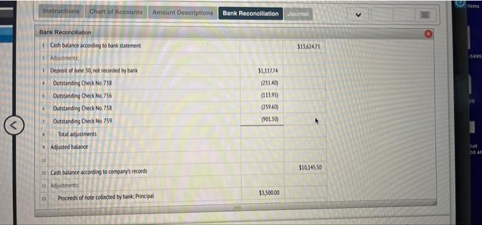 of Account Amount Description Bank Reconciliation Bank Reconciliation 10 51014530 53.500.00 21000
