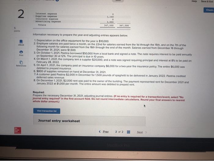 Pastina Company sells various types of pasta to grocery chains as private