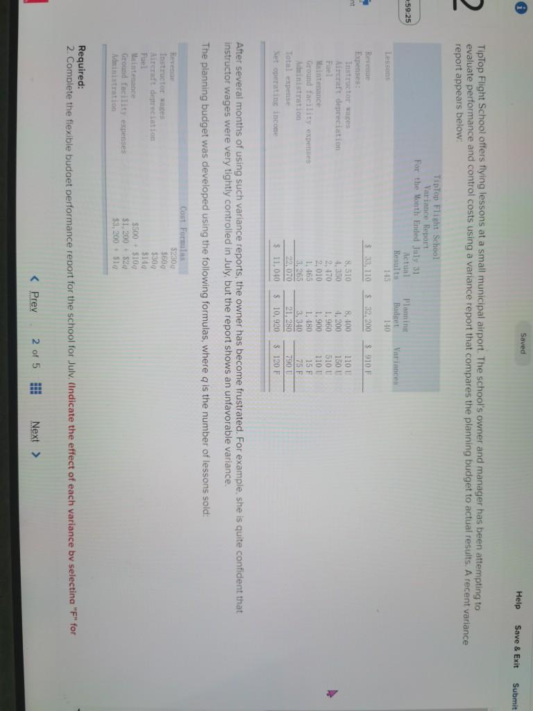 Saved Help Save & Exit Submit TipTop Flight School offers flying