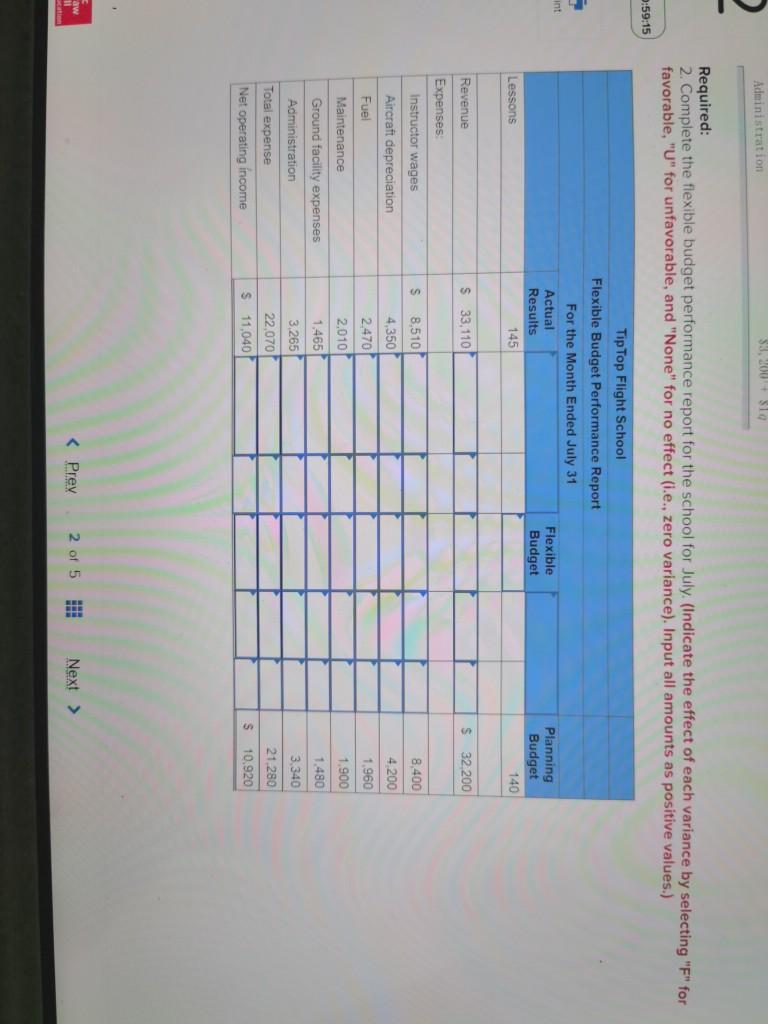 lessons at a small municipal airport. The school's owner and manager has
