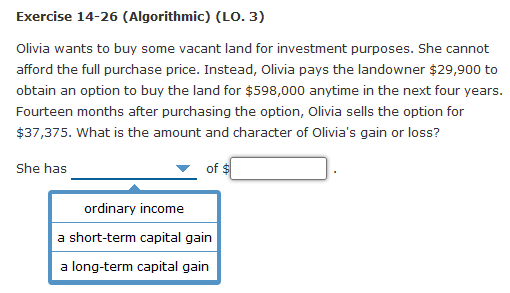 land and subdivides it for sale. Assume that Dexter meets all of