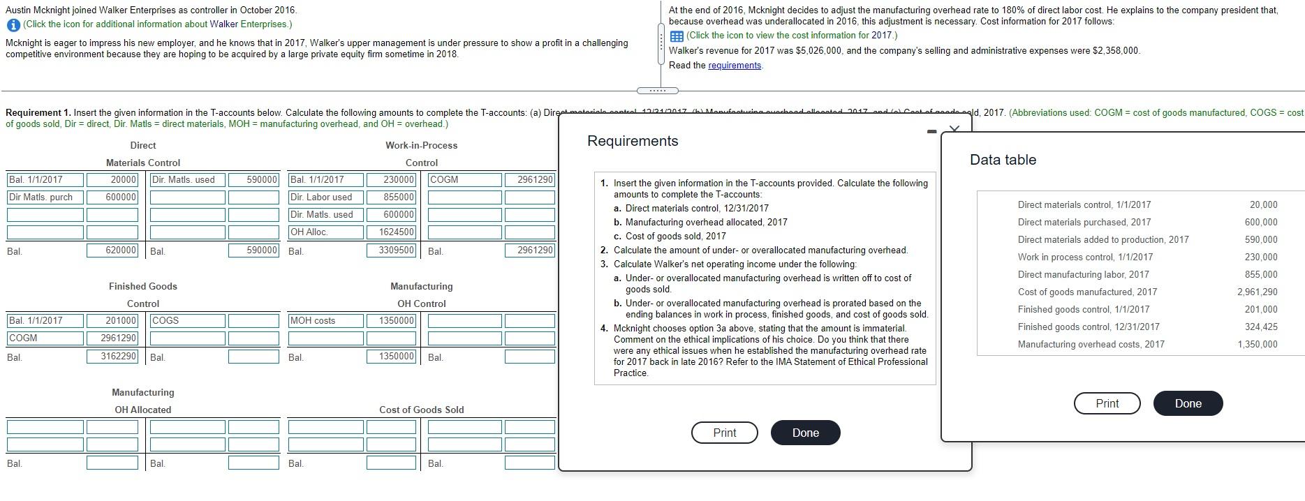 Austin Mcknight joined Walker Enterprises as controller in October 2016. i