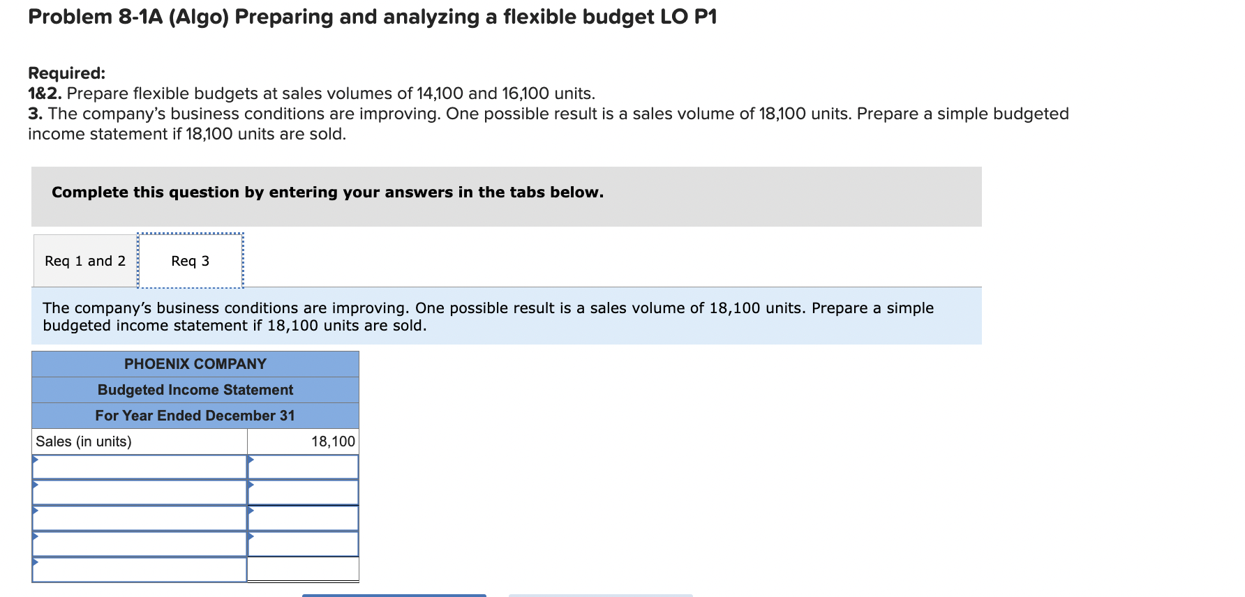 [The following information applies to the questions displayed below.] Phoenix Company reports