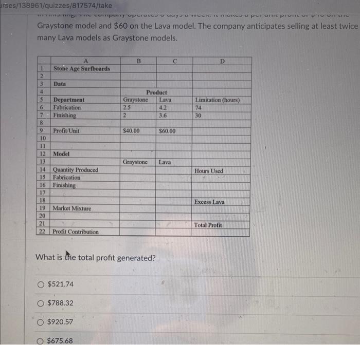 data to answer the following question(s), using the Standard Solver. Stone Age