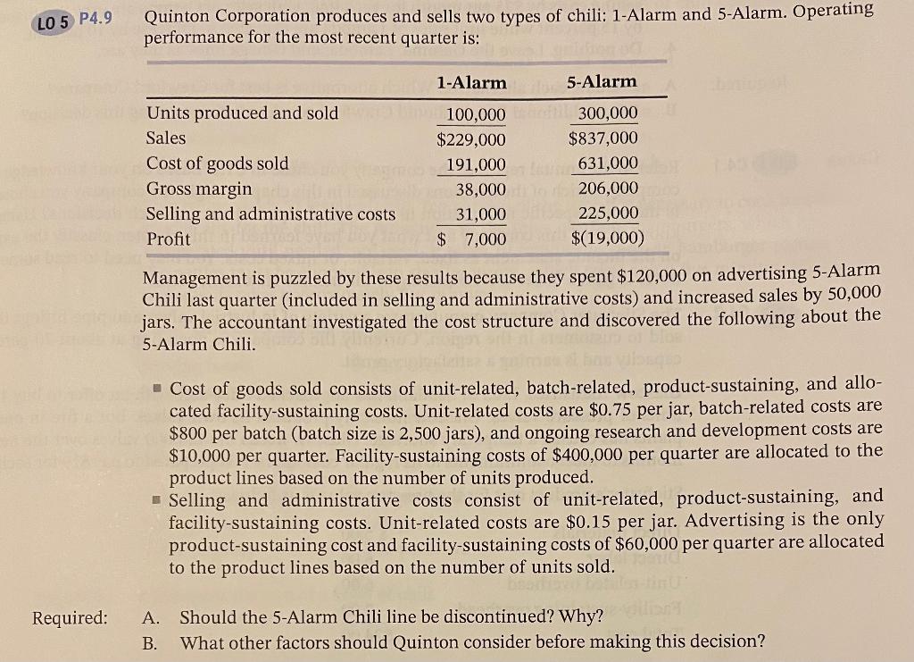 Introduction to Accounting An Integrated Approach Eighth Edition Chapter 4 P4.9 Quinton