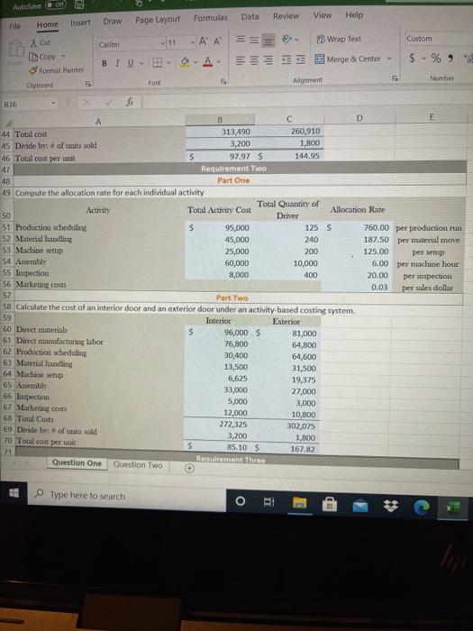 one indirect-cost pool. The simple costing system allocates indirect costs on the