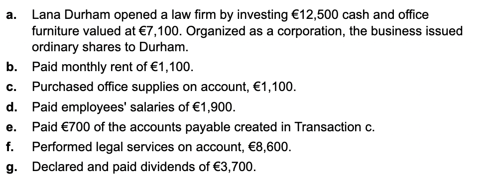 icon to view the transactions.) Requirement 1. Record the transactions directly in