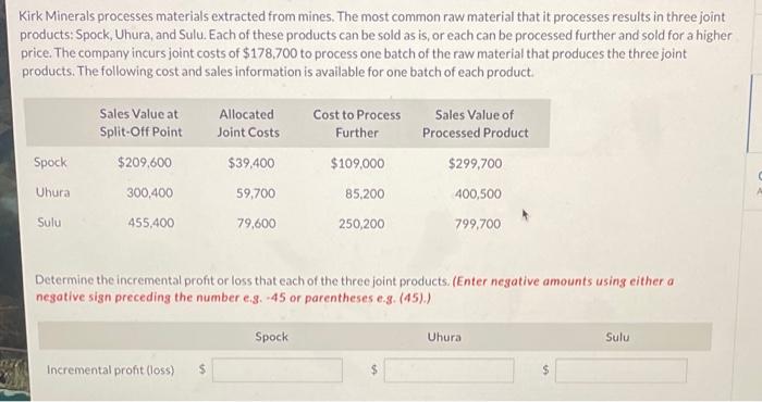 please help Kirk Minerals processes materials extracted from mines. The most common