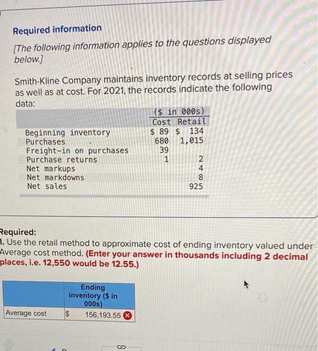 records at selling prices as well as at cost. For 2021, the