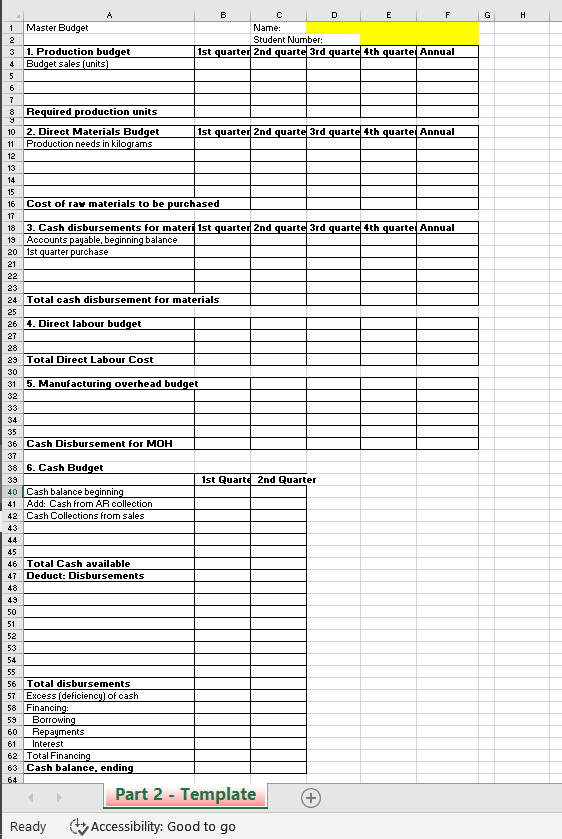 come! Part 2: Budgeting (24 marks) The Penticton Region was so happy