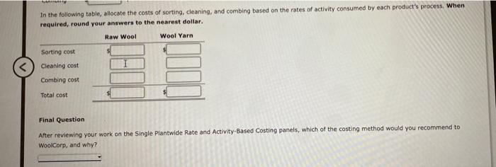 its method of assigning overhead to products. You've just been hired as