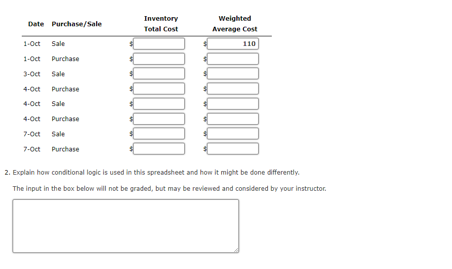 apply conditional logic through If statements: i. In E3, create an If
