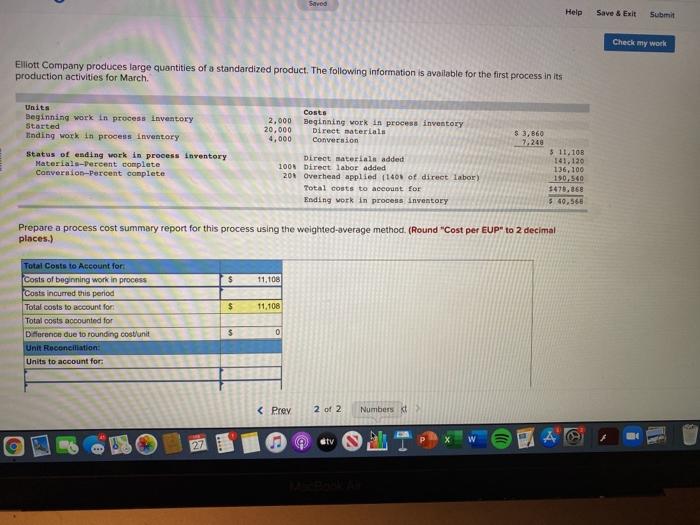 pls give work if possible Seved Help Save & Exit Submit Check