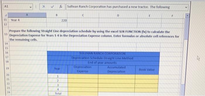 Ranch Corporation has purchased a new tractor. The following information is given: