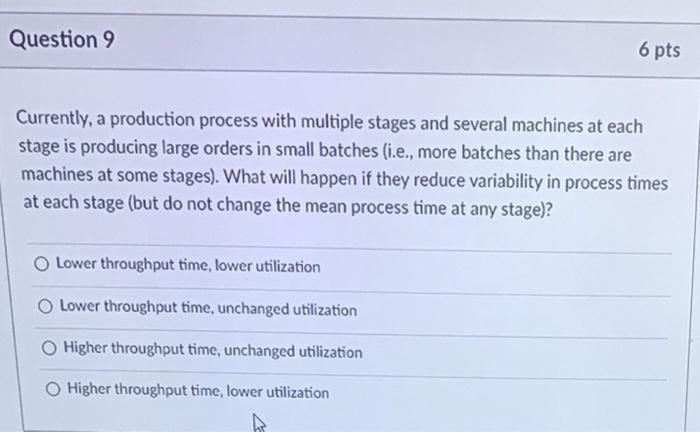 triangle denotes jobs waiting to be processed. A circle or rectangle denotes