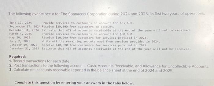 please help asap Complete this question by entering your answers in the