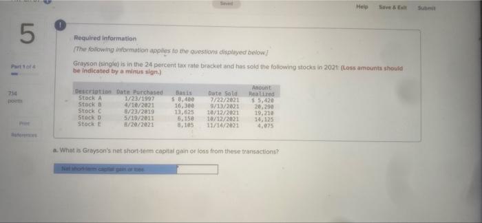 5-8 please Help Save & 5 Parto Required information The following information