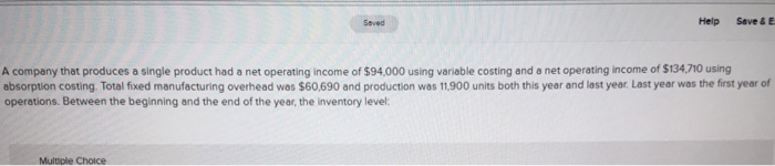  Seved Help Save & E A company that produces a single
