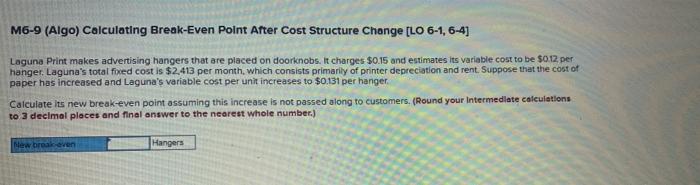 Price Structure [1.0 6-1, 6-4) Juniper Enterprises sells handmade clocks. Its variable