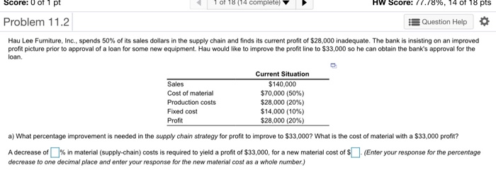  answer A and B b.) What percentage improvement is needed in