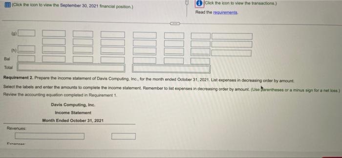 requirements September 30, 2021 financial position vzel Liabilities + sin oth Us!