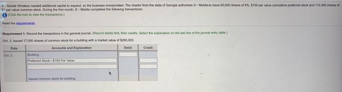  D-Mobile Wireless needed additional capital to expand, so the busne incorporated.