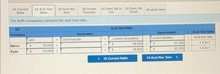 two companies competing in the same industry follows. Barco Company Kyan Company