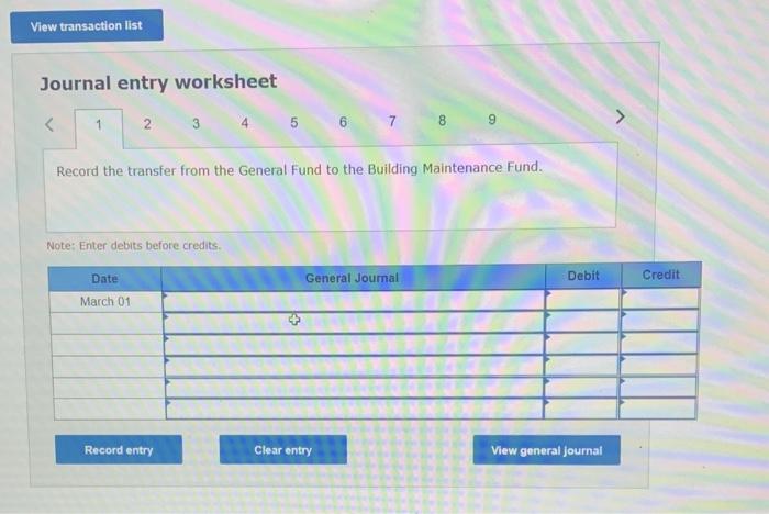 transactions between funds took place in the City of Matthew. 1. On
