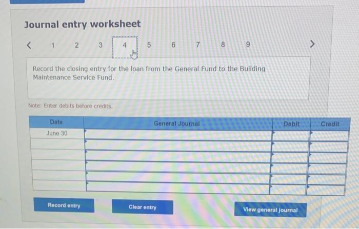 this type of transfer. 2. On April 1, the general fund made