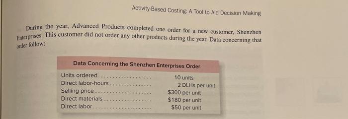 pools. 3. Using Exhibit 6A-3 as a guide, prepare a report showing