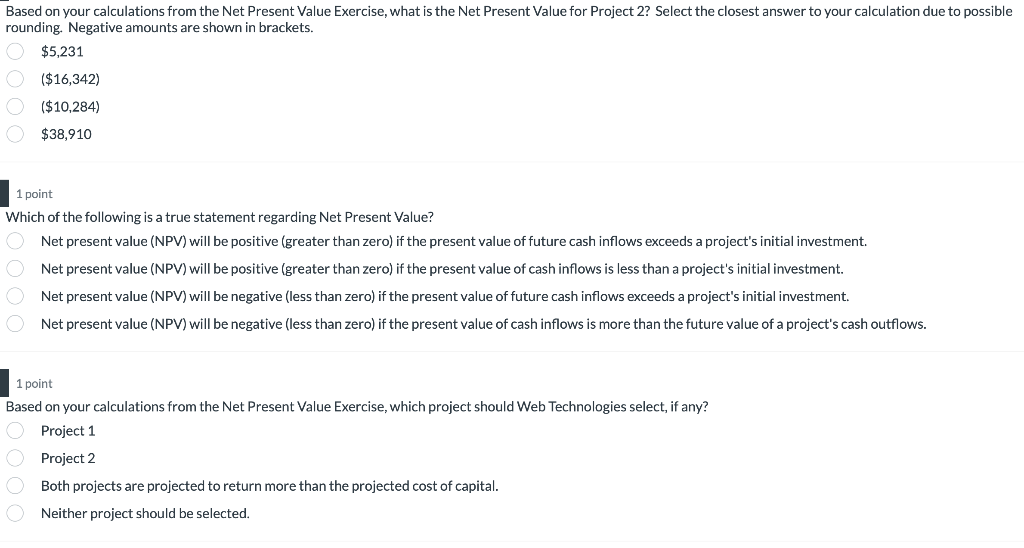 cost of capital (required rate of return) to be 8% annually. Web