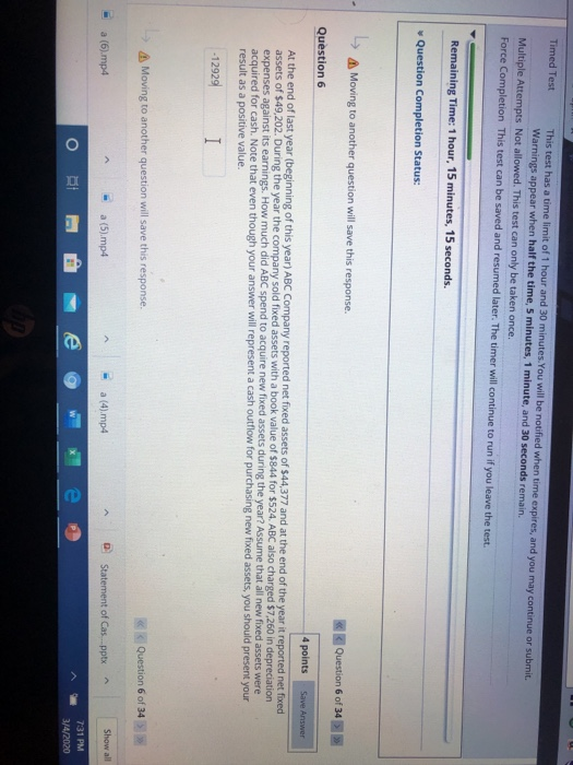  Timed Test This test has a time limit of 1 hour
