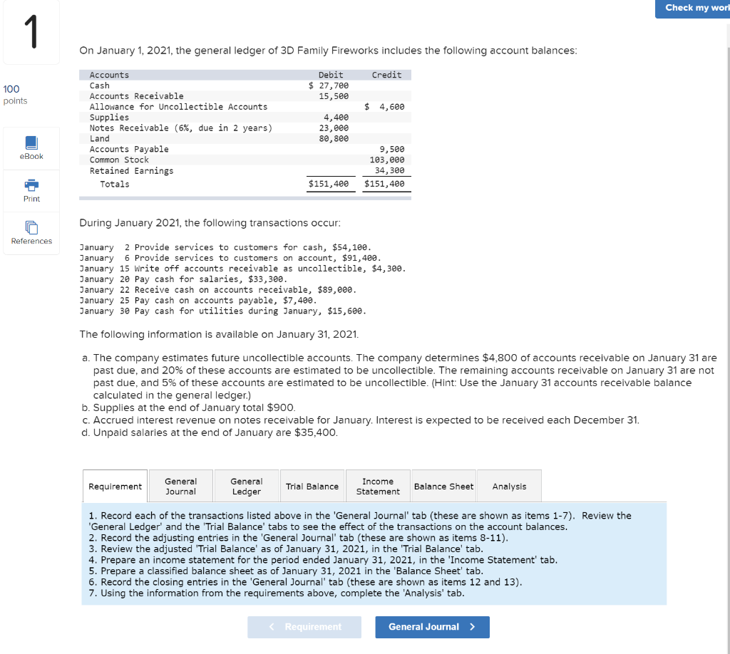 Please help me create the journal entry including the adjusted entries
