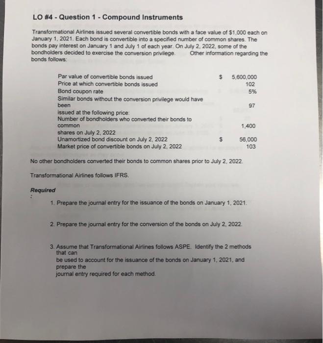 pls answer dont forget # 3 LO #4 - Question 1- Compound