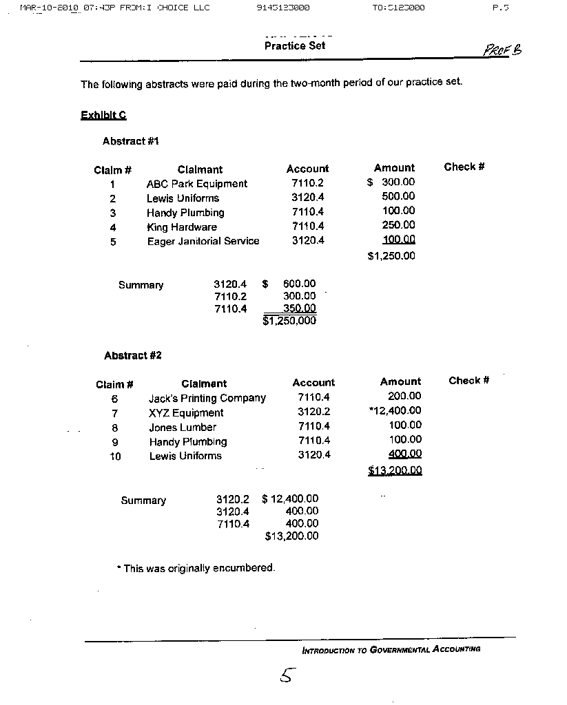 Receivable, Current A410 State and Federal, Other A440 Due from Other Governments