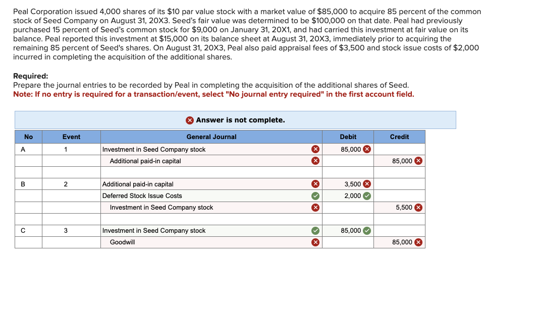 Please provide correct answer. Second time posting. The first time answer was