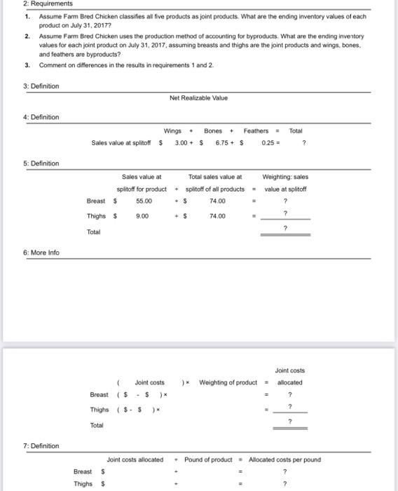 each product? Farm Bred Chicken grows and processes chickens. Each Farm Bred