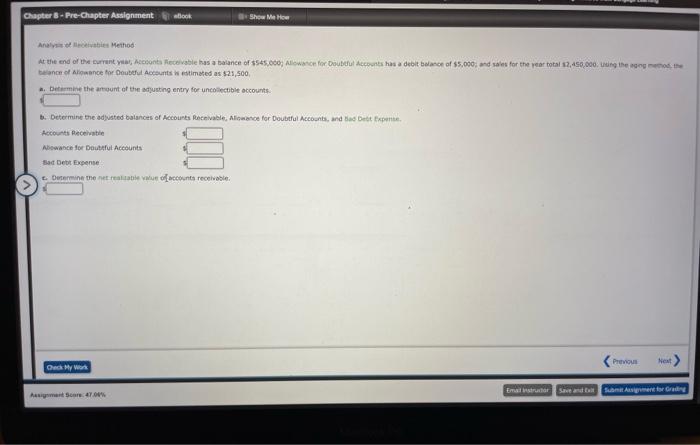  Chapter 8 - Pre-Chapter Assignment book Anasabit Method At the end