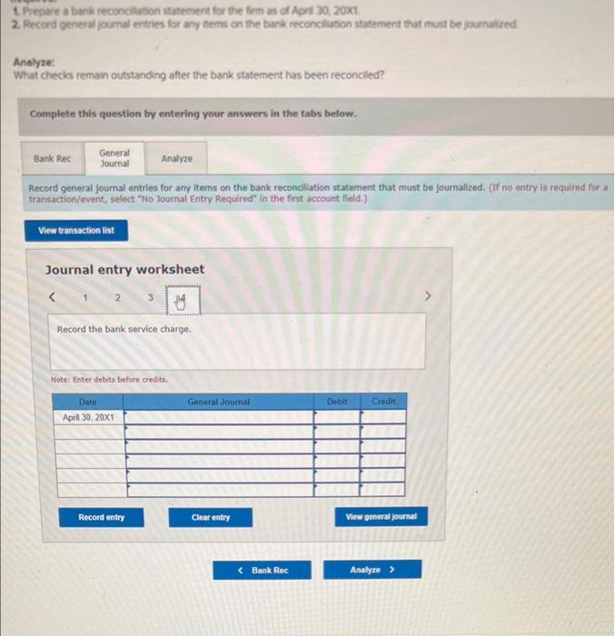 a credit customer. The firm's checkbook contained the following information about deposits