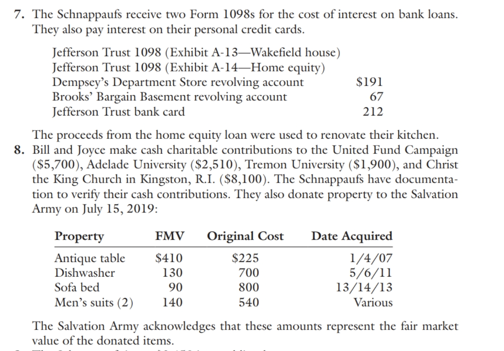the following information. 1. Joyce writes children's books for a variety of