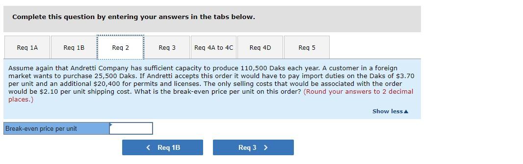 ship them directly to Andretti's customers. If Andretti Company accepts this offer,