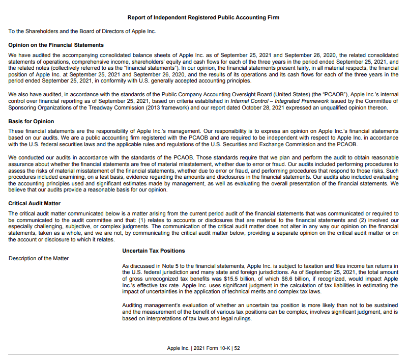 Identify two differences between the two audit reports. First one: Second one: