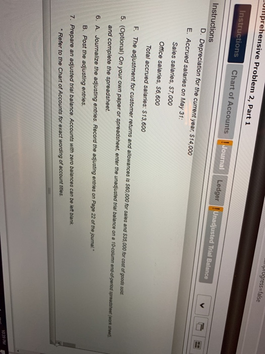 Comprehensive Problem 2, Part 1 Instructions Chart of Accounts ! Journal Ledger